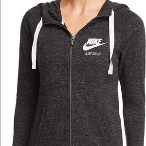 grey nike zip up